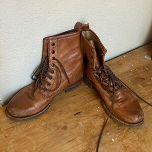 Lace up Frye boots